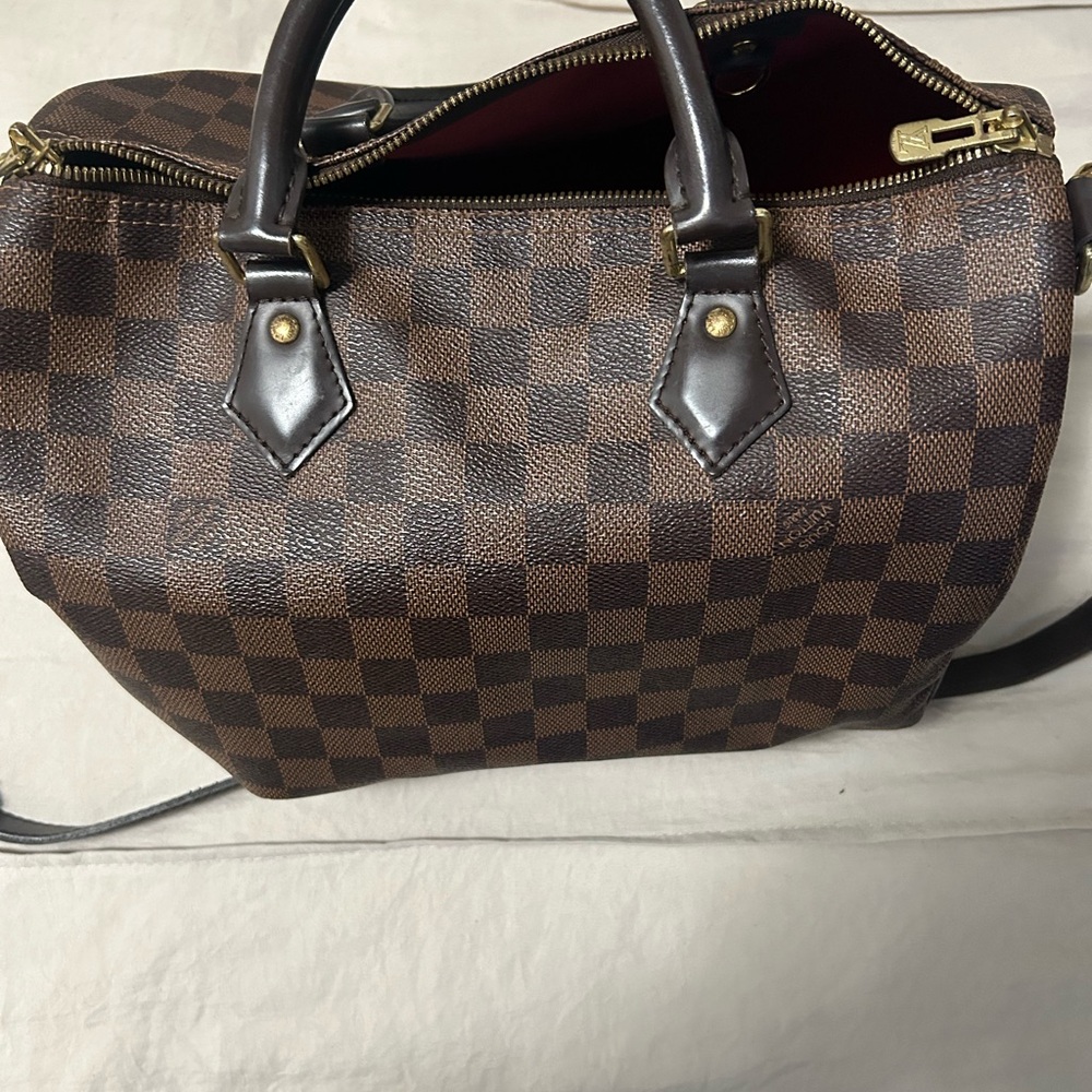 Louis Vuitton Brown Checkered Shoulder Bag